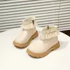 Vestido de estilo retro para niña. Botas Martens 2026 Otoño/Invierno Nuevas Llegadas Niños Suela Suave Cómodas Botas de Princesa para Niños Medianos y Mayores Modernas Botitas de Cuero