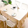 Panya Textile Mantel impermeable estilo europeo, resistente al calor, resistente al aceite, lavable sin esfuerzo, mantel de comedor, mantel para el hogar, mantel rectangular para mesa de centro