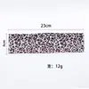 Diadema deportiva de leopardo transfronteriza absorbente de sudor para correr, diadema de yoga y fitness absorbente de sudor antideslizante, diadema elástica ancha de estilo europeo y americano