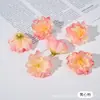 Accesorios Creativos para Tocados de Flores Pequeñas con Bordes Artificiales Tostados Material de Flor de Seda para Manualidades Decoración de Pared de Fondo de Boda Flor