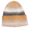 Chapéu de Tricô Tie-Dye Gradiente Novo para Outono e Inverno para Mulheres, Chapéu de Tricô Pontudo Quente Espessado de Lã Colorido Arco-Íris Europeu e Americano