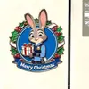 Zootopia 2 Pegatinas Magnéticas para Refrigerador Decoración del Hogar Judy y Nick Pareja Decoración Conmemorativa Navideña de Alto Valor Colección