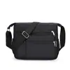 Moda Transfronteriza Simple Bolso Pequeño Cuadrado de Tela de Nylon Repelente al Agua con Múltiples Compartimentos y Correa para el Hombro Bolso Cruzado para Mujer Nuevo 2025