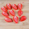 Modelo de Bloque de Fruta Simulada Fresa Plátano Manzana Mango Pitahaya Cubitos Partículas de Kiwi Amarillo Adornos Accesorios de Comida y Juego
