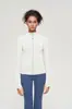 Fábrica de origen Define chaqueta de yoga con el mismo diseño con cuello alto, transpirable, de secado rápido, ajuste ceñido, ropa deportiva atlética para fitness