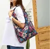 Bolsa de Ombro Casual Fashion para Viagem de Menina, Sacola de Compras de Supermercado Portátil de Nylon para Venda por Atacado