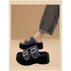 Nuevas Sandalias de Plataforma Gruesa para Mujer 2025, Súper Populares y Hermosas, para Aumentar la Altura, Chanclas de Cuña de Moda para Exteriores de Verano, Gama Alta