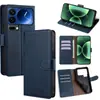 Funda de Cuero para Teléfono Móvil Xiaomi 17Promax 15Ultra Color Sólido Simple Poco M8Pro Funda tipo Libro de Cobertura Total Adecuada para Uso