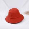 Sombrero de pescador con correa de color liso para niña, estilo coreano, con lazo, para primavera y verano, para mujer, sombrero de ala ancha que combina con todo.
