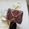 Bolso Texeled de Gran Capacidad para Mujer 2024 Nuevo de Moda Elegante Bolso de Hombro para Debajo del Brazo Bolso Cuadrado Pequeño Casual para Mujer