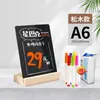 Letreros de Menú Creativos Hechos a Mano, Letreros de Exhibición para Puestos, Listas de Precios Manuscritas para Tiendas, Pizarras Negras Borrables A4, Tiendas de Té de Leche