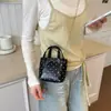 Bolso Nuevo de Verano 2026 de Cuadros Pequeños con Lunares de Nicho para Mujer, Bolso de Hombro Cruzado de Nicho Estilo Coreano, Bolso de Mano Lindo y a la Moda