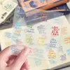 Modelo Transparente Mejorado, No Requiere Cortar] 192 Mayday Letras de Sanación Pintadas a Mano 5525 Regreso a Ese Día Pegatinas
