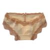 Ropa interior dulce Pure Desire para mujer, bragas de cintura baja con encaje de algodón puro, sexy, con lazo y entrepierna hueca de algodón puro.