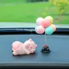 Adornos para coche en línea rojo caricatura lindo Q juego trasero muñeca consola central del coche juguete de descompresión decoraciones de animales