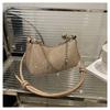 Bolsa Feminina Transversal de Ombro Único da Moda 2024 Nova Bolsa Transversal de Corrente Artística Estilosa Bolsa Dumpling de Corrente Fashion