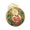 Acessórios Falsos Abóbora Ping An Xiangyun Oca Seis Palavras Verdadeiras Fulu Esmalte Cloisonné Cor Pingente de Joia DIY