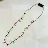 Luz Led de Cuentas de Mijo de Navidad Nueva Transfronteriza Collar Luminoso Fiesta Festiva Joyería Destellante Mayoreo