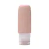 Novas Garrafas Dispensadoras de Silicone para Viagem, Garrafas Portáteis para Armazenamento de Shampoo e Gel de Banho, Garrafas Dispensadoras Cosméticas