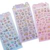 Versión coreana de pegatinas de cristal láser pegatinas de recompensa de dulces tridimensionales de animales lindos para niños pasta de decoración para cuentas de mano de niña