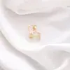 Broche de Laço Coração Simples para Mulheres, Corsage de Luxo, Alfinete Anti-Exposição para Gola Feminina, Alfinete de Cardigã, Acessório de Roupa
