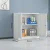 Archivero Metálico, Archivador de Documentos para Oficina, Gabinete de Acero para Recibos, Gabinete de Almacenamiento con Cerradura, Gabinete con Ruedas, Muebles Duraderos