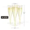 Vasos Desechables de Plástico para Mezclar Cócteles, Copas de Champaña, Copas de Vino con Borde Dorado, Vasos de Agua Mineral Mary Soda, Ventas Directas de Fábrica