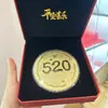 Pastel de Oro Puro 999 50Mg Princesa Por Favor Hazte Rica Mamá Te Amo Pastel de Oro Regalo del Día de la Mujer Artesanías de Oro