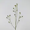 Planta Verde Artificial de Frutos de Morera de 4 Ramas Estilo Nórdico Materiales para Arreglos Florales Navideños Flores Artificiales Decoración de Bodas