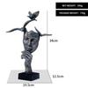Máscara Facial Humana Abstracta Estilo Europeo Personalizada "El Silencio es Oro" Artesanías de Resina Decoración del Hogar Adornos para Escritorio de Oficina