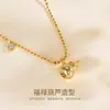 Colar Tichia Real Disparo Cabacinha Auspiciosa para Mulheres Prata de Lei S925 Novo Estilo Chinês Luxo Leve High-End Corrente de Clavícula da Fortuna Tendência