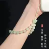 Colgante de Calabaza con Raíz de Bodhi Degradado Verde, Cadena para Teléfono Móvil Estilo Chino, Correa de Muñeca Antiperdida, Llavero para Bolso, Pulsera de Joyería