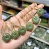 Collar Colgante de Buda de Jade Hetian de Xinjiang Natural Ruyi Candado de Paz Marca Sin Problemas Flor de Loto Hebilla de Paz de Jade