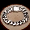 Pulsera Audaz para Hombre Plateada, Cadena de Látigo Moderna y Única, Pulsera Ensanchada y Engrosada, Joyería para Hombre, Artículo Popular Transfronterizo