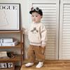 Roupas para Bebê Menino, Conjunto de Moletom Outono Manga Longa, Calça Longa, Desenho Animado Fofo Estilo Outono Infantil Novo Conjunto de Duas Peças