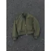 Jaqueta Bomber de Voo Estilo Americano Preta, Modelo Primavera e Outono, Gola Alta, Casaco Curto Largo Cleanfit, Marca Masculina Tendência com Toque de Luxo