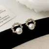 Estilo Coreano Sencillos, Exquisitos, Lujo Ligero, Gama Alta, Pendientes de Perla Brillantes, Elegantes y de Moda, Estilo Único, Pendientes Versátiles para Mujer