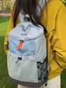 Mochila deportiva bicolor, bolsa grande de alta capacidad para senderismo y montañismo al aire libre, bolsa de viaje ligera, mochila casual para ciclismo