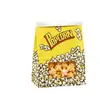 Bolsas de papel para palomitas a prueba de aceite personalizadas, bolsas cuadradas de fondo plano de papel recubierto de grado alimenticio, engrosadas con ventana y borde plegado, bolsas de embalaje