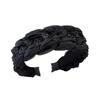 Banda para el cabello de malla trenzada de cristal de ala ancha con pedrería elegante, sello para el cabello a la moda, diadema versátil de lujo ligero, accesorios para el cabello para mujer para fuera de la ciudad
