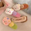 Pinza de Garra de Oso de Pudín de Peluche para Mujer, Pasador para Flequillo Lateral, Pinza Grande de Pico de Pato para Moño en la Parte Posterior de la Cabeza, Accesorio para el Cabello