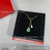 Collar de Calabaza Kirin V Dorado Versión Alta Chapado en Oro de 18K Grueso Cadena para Clavícula de Mujer Oro Rosa Regalo Premium para el Día de San Valentín