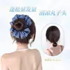 Peruca Coque Alto para Mulheres com Laço de Flor, Grampo de Coque, Peruca para Aumento de Volume de Cabelo Sintético, Elástico de Cabelo
