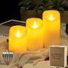 Velas Eletrônicas Recarregáveis LED Decoração de Atmosfera de Halloween Adereços de Arranjo de Aniversário Velas com Controle Remoto Velas Simuladas
