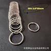 Chaveiro de metal ferro chaveiro de aço inoxidável 304 chaveiro de anel duplo abertura de anel anel plano chaveiro chaveiro de carro