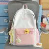 Linda Mochila Escolar Estilo Universitario para Mujer 2026 Estilo Coreano Gran Capacidad Versátil Mochila Femenina Ligera Mochila de Moda
