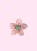 Estilo Ins Malla Flor de Cinco Pétalos Accesorios DIY Flor de Cinco Pétalos Hecha a Mano Pasador para el Cabello Accesorios para el Cabello Accesorios para Ropa Bolsas