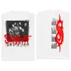 Camiseta con temática de la era temprana de Slipknot (Arte de Miembro de la Banda + Número Icónico "870621345" + Dios)