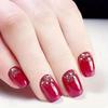 Uñas francesas brillantes y frescas de estilo europeo y americano, uñas postizas, piezas de belleza, producto terminado al por mayor