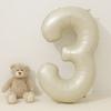 Globo digital de aluminio color crema de 40 pulgadas de Corea del Sur, película para decoración de fotos de fiestas de cumpleaños infantiles